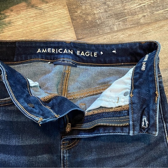 AMERICAN EAGLE Hi-Rise Mini Jean Skirt, Size 4 - Picture 4 of 10